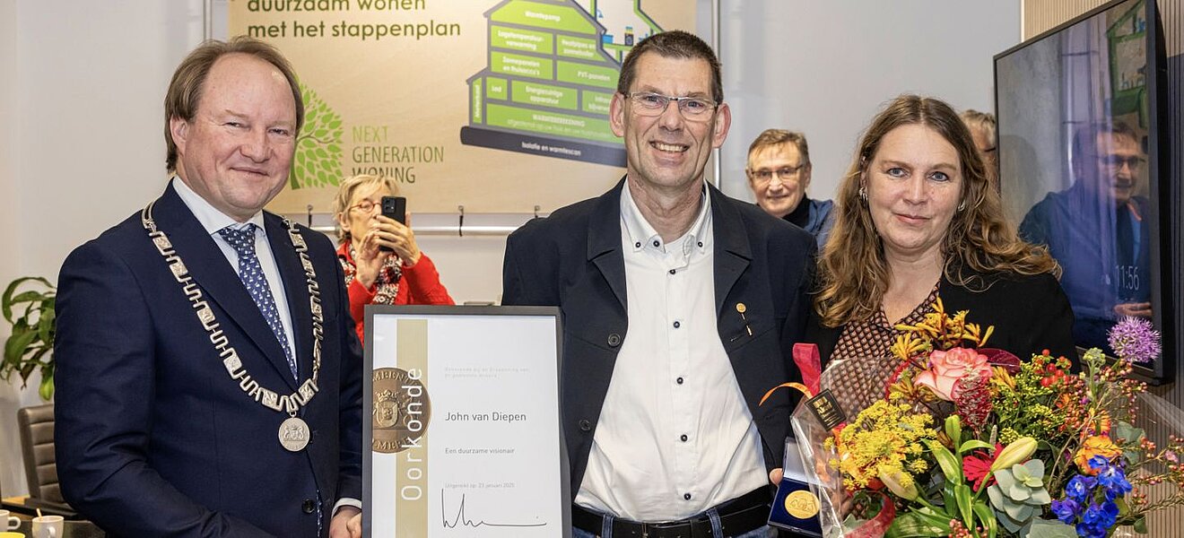 Erepenning voor John van Diepen