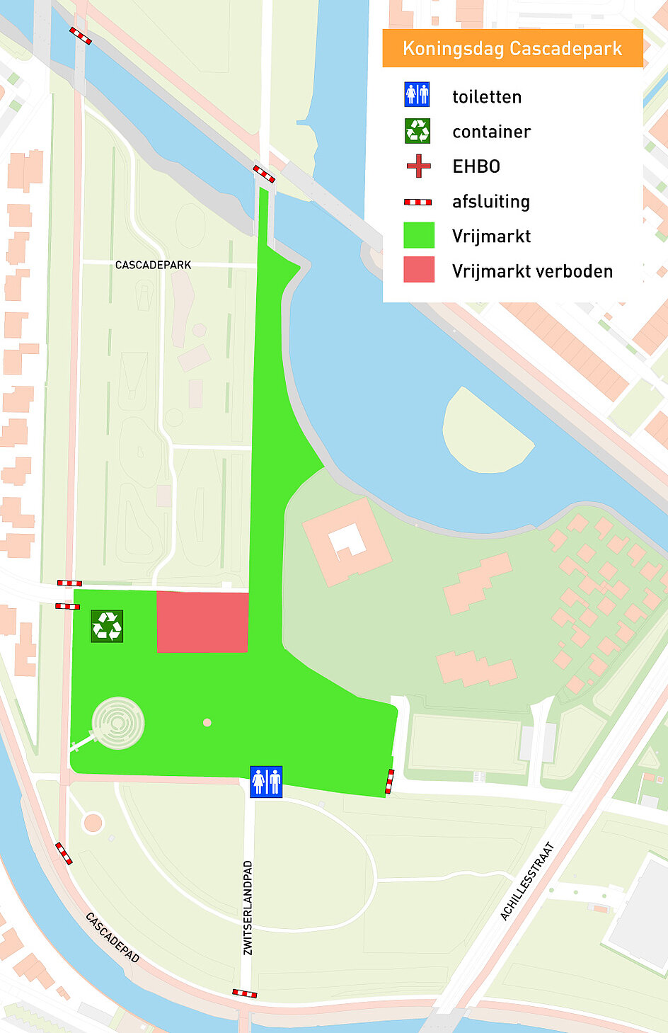 Kaart vrijmarktgebied Almere Poort