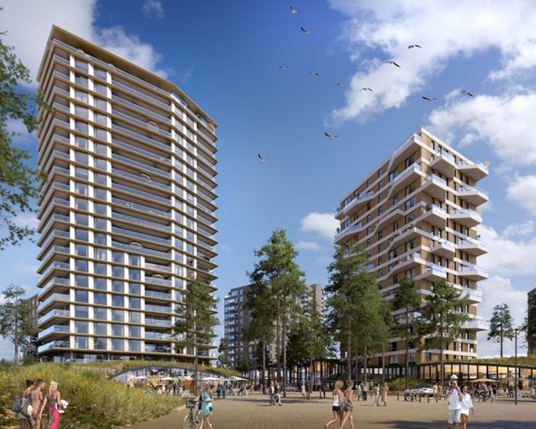 Impressie hoogbouw DUINplein